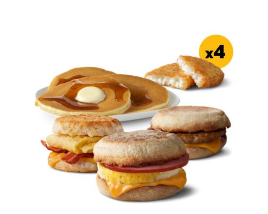 Order Family Breakfast Meal food online from Mcdonald's® store, CORPUS CHRISTI on bringmethat.com