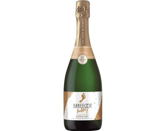 Order Barefoot Bubbly Extra Dry, 750mL champagne (10.5% ABV) food online from Xtra Liquors & Wines store, WEST MIAMI on bringmethat.com