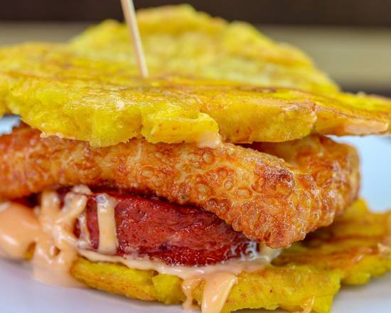 Order fried cheese n salami slider (1) food online from Chimiking Restaurant store, Orlando on bringmethat.com