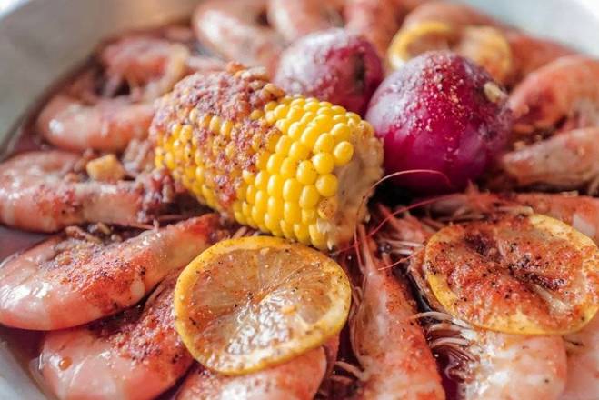 Order Shrimp (Head On) (1/2 lb) food online from Hook & Reel Cajun Seafood store, Killeen on bringmethat.com
