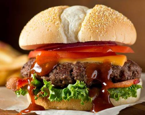 Order Texas Beef Burger food online from Falafel Flame store, Sunnyvale on bringmethat.com