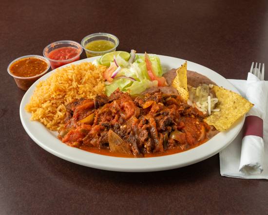 Order Bistec a la Mexicana food online from Los Burritos Tapatios store, Naperville on bringmethat.com