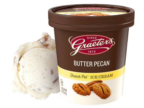 Order Butter Pecan Pint food online from Graeter Ice Cream store, Fort Thomas on bringmethat.com