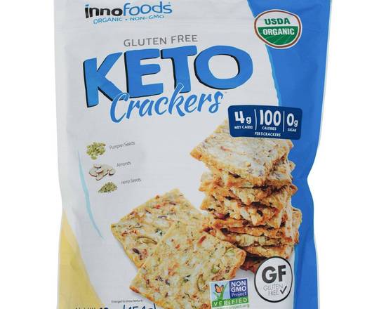 Order Inno Food Keto Crackers  food online from Fresko Market store, Miami on bringmethat.com