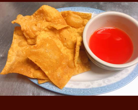 Order Fried plain wonton(5pcs) food online from Yummy Yummy Chinese Restaurant store, New Orleans on bringmethat.com
