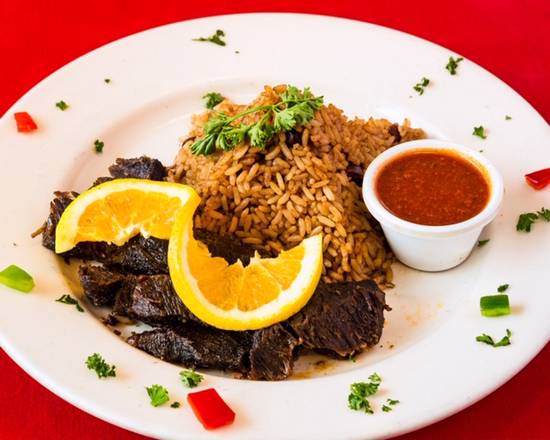 Order Jerk Steak food online from Jerk Pit Tampa store, Tampa on bringmethat.com