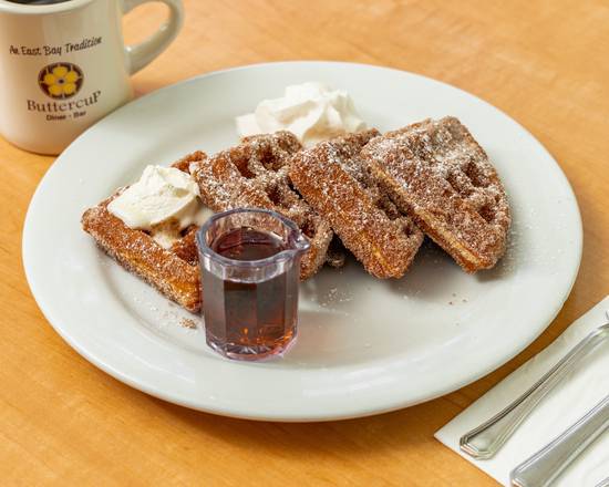 Order Churro Waffle food online from Buttercup Kitchen Family Restaurant store, Vallejo on bringmethat.com
