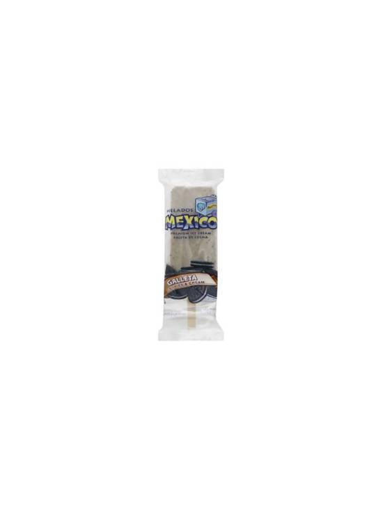 Order Helados Mexico Cookies&Cream Bar 4 OZ food online from Chevron Extramile store, San Francisco on bringmethat.com