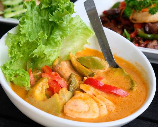 Order Panang Avocado food online from Sweet Basil Thai House store, Foster City on bringmethat.com