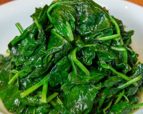 Order Stir Fried  Spinach food online from JA Jiaozi Authentic Dumplings store, Irvine on bringmethat.com