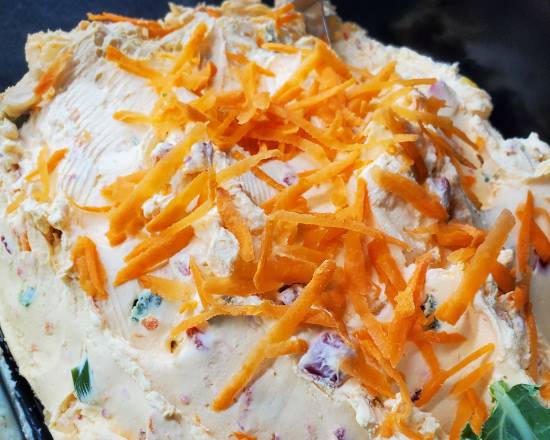 Order Vegetable Cream Cheese (1/2 LB) food online from Long Island Bagel Cafe store, Scarsdale on bringmethat.com