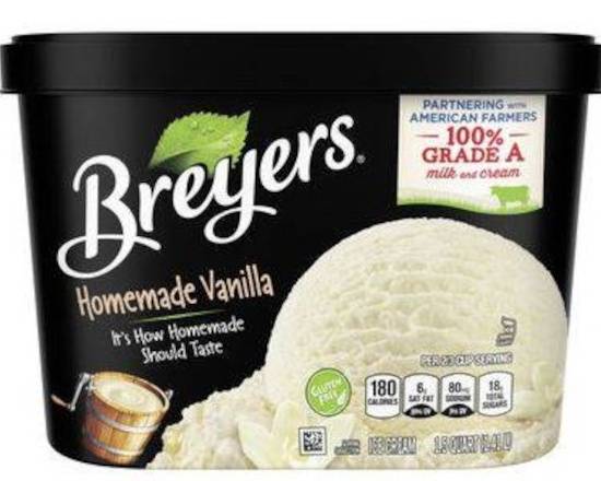 Order Breyers Homemade Vanilla (1.5 quart) food online from Shell store, Tampa on bringmethat.com