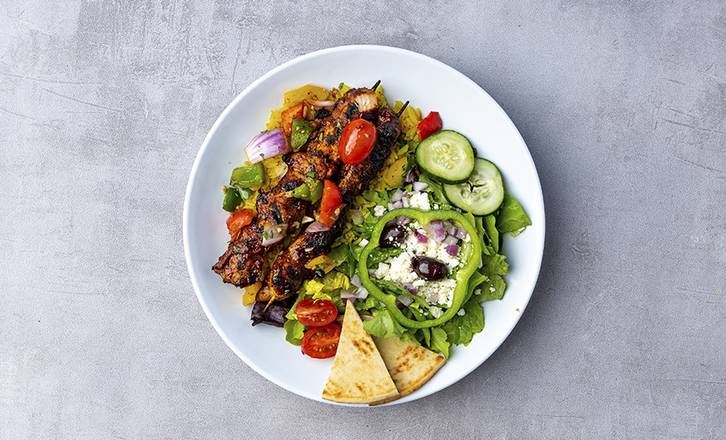 Order Harissa BBQ Chicken Kabobs food online from Zoe Kitchen store, Metairie on bringmethat.com