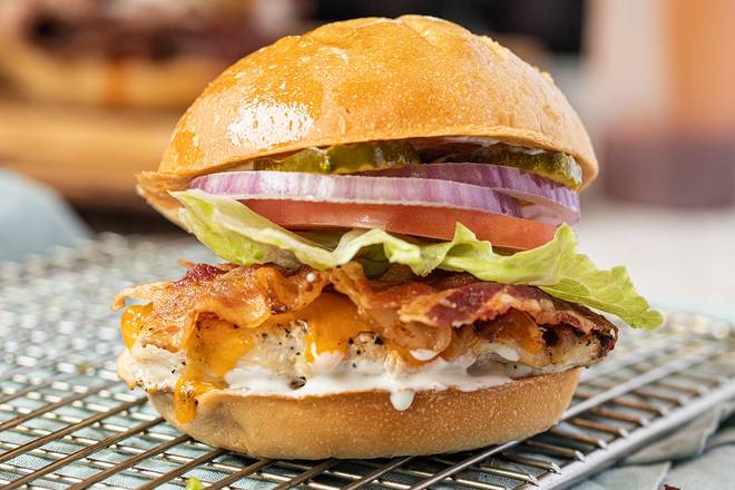 Order Mesquite Grilled Chicken Sandwich food online from Ember Smoked BBQ store, Hattiesburg on bringmethat.com