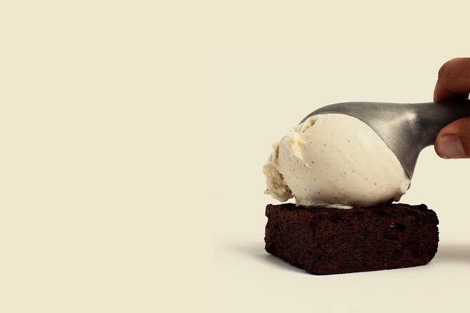 Order Heat and Serve Housemade Vegan GF Brownie food online from Gelato Boy store, Denver on bringmethat.com