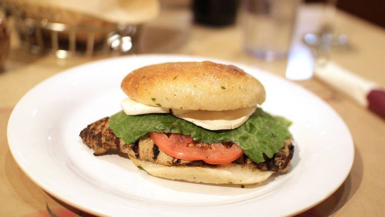 Order Grilled Chicken Panini food online from Mama Theresa's store, Westbury on bringmethat.com