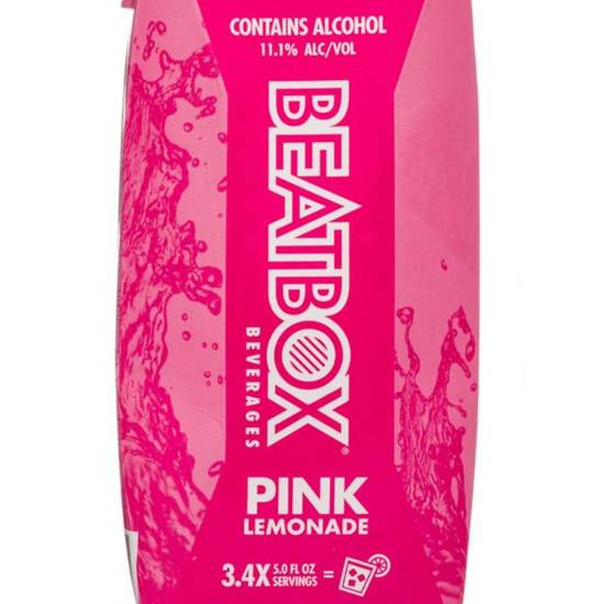 Order BEATBOX PINK LEMONADE 500ML  11.1% ABV food online from Princess Liquors store, Port Saint Lucie on bringmethat.com