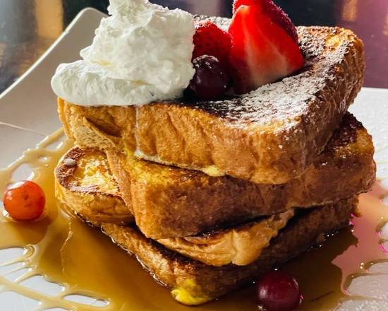 Order French Toast with Fruits and Syrup food online from Cafe Papillon store, Miami on bringmethat.com