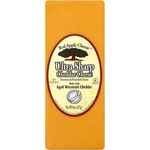 Order Red Apple Ultra Sharp Cheddar 8oz food online from Everyday Needs By Gopuff store, Fairfield on bringmethat.com