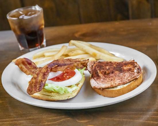 Order Blackened Salmon BLT Sandwich food online from The Manchester Arms store, College Park on bringmethat.com