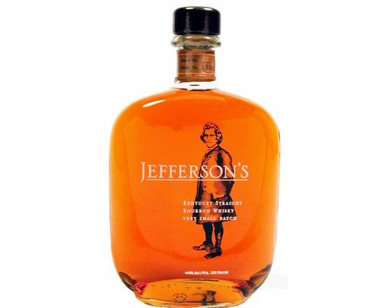 Order Jefferson's Small Batch Bourbon, 750mL whiskey (41.15% ABV) food online from Woodbury Wine & Spirits store, ORLANDO on bringmethat.com