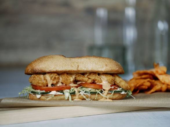Order Crispy Shrimp Po-Boy food online from Aussie Grill Virtual store, Tampa on bringmethat.com