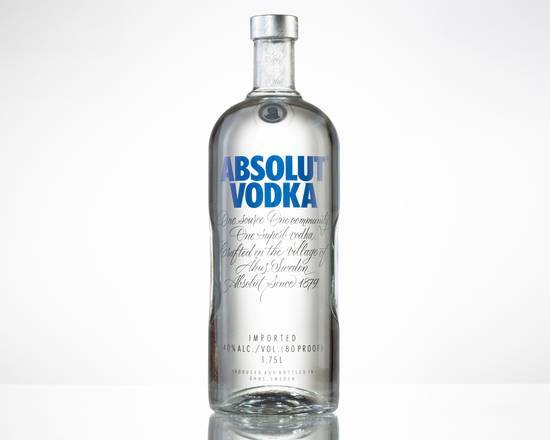 Order Absolut, 1.75L vodka (40.0% ABV) food online from Skipper Liquors store, Fort Myers Beach on bringmethat.com