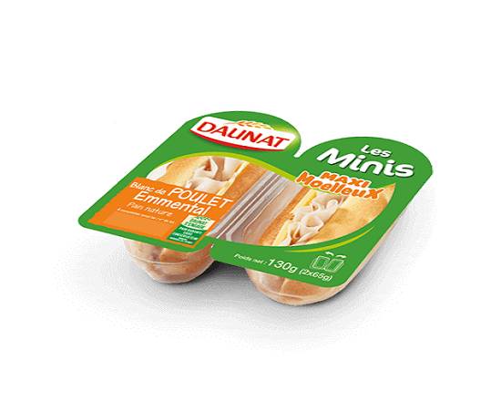 Sandwich mini poulet Emmental 130 gr