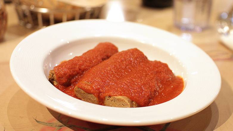 Order Homemade Italian Style Sausage Tomato Sauce food online from Mama Theresa's store, Westbury on bringmethat.com