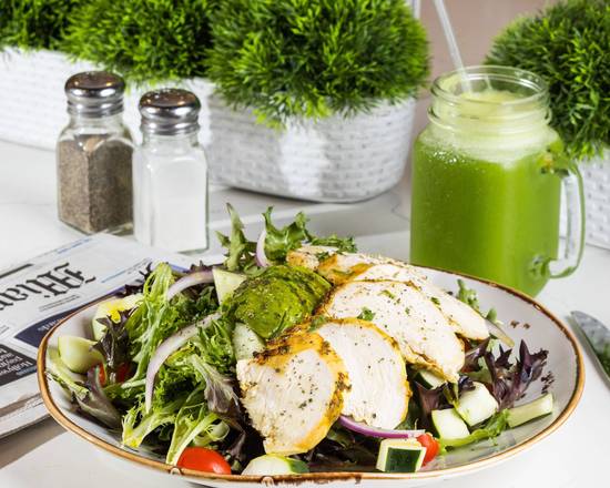 Order Greens and Chicken Salad food online from Crema Gourmet Espresso Bar store, Miami on bringmethat.com