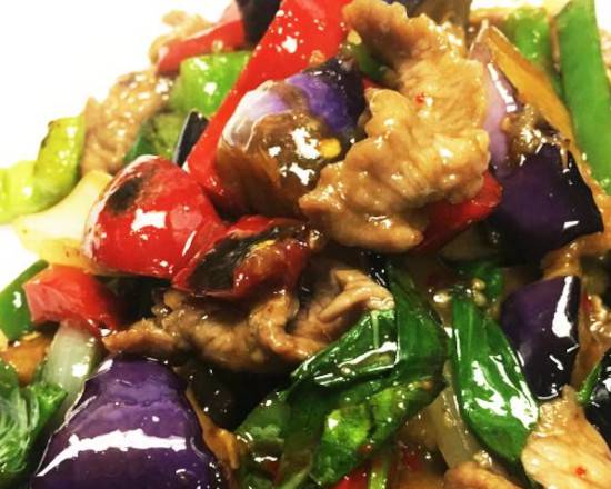 Order Spicy Eggplant food online from Thai 1 Kitchen store, Costa Mesa on bringmethat.com