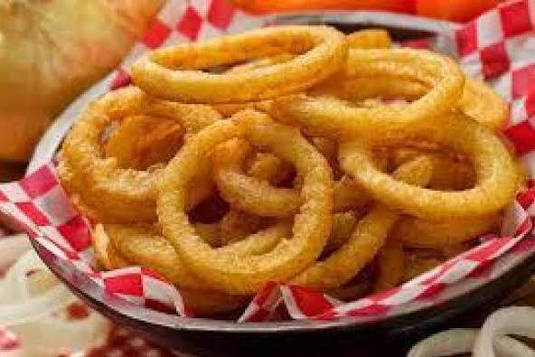 Order Onion Rings (12 pcs) food online from Red Hook Express store, Memphis on bringmethat.com