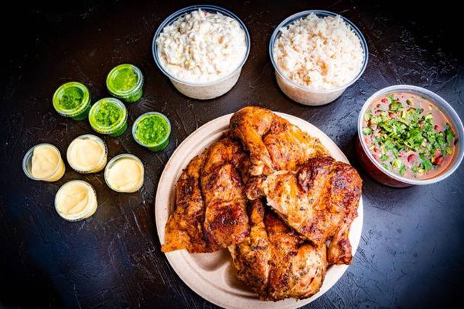 Order Family Meal (Dark Meat Only) food online from El Pollo Rico store, Silver Spring on bringmethat.com