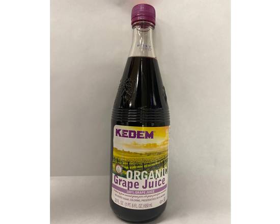 Order Kedem Organic Grape Juice (22 fl oz) food online from Mr. Kosher store, Encino on bringmethat.com