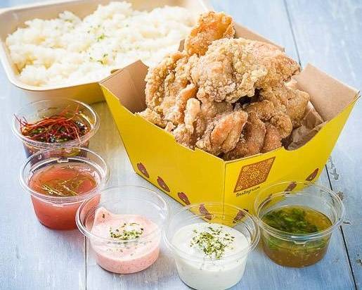 ①2種の選べるソース からあげ弁当 【先着20名様限定！】