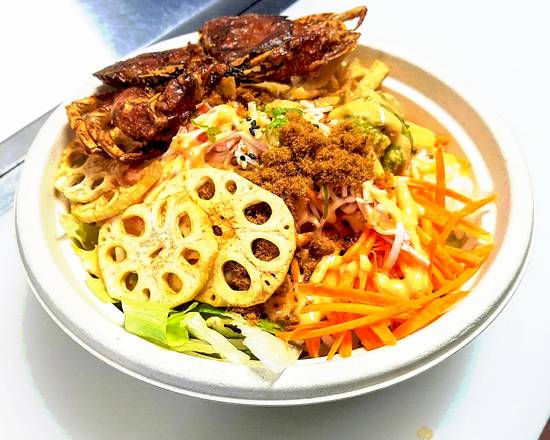 Order Soft Shell Crab Bowl food online from Uwu Sushi store, Rochester on bringmethat.com