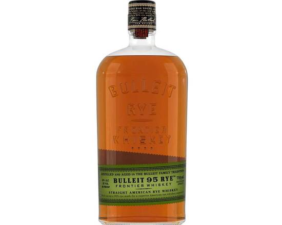 Order Bulleit Rye 95, 750mL whiskey (45.0% ABV) food online from Xtra Liquors & Wines store, WEST MIAMI on bringmethat.com