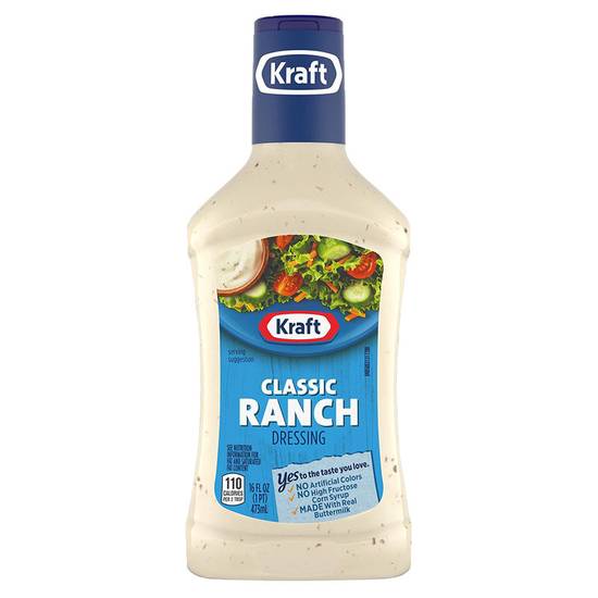 Order Kraft Classic Ranch Dressing 8oz food online from Everyday Needs by Gopuff store, Tampa on bringmethat.com