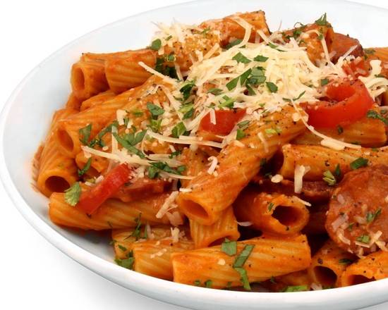Order Cajun Sausage Rigatoni food online from Pasta Dieci store, Ormond Beach on bringmethat.com