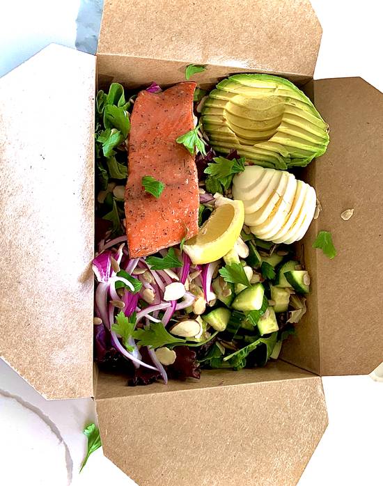 Order Smoked Wild Sockeye Salmon Salad with Sesame Dressing food online from The Salad Bowl store, Oakland on bringmethat.com