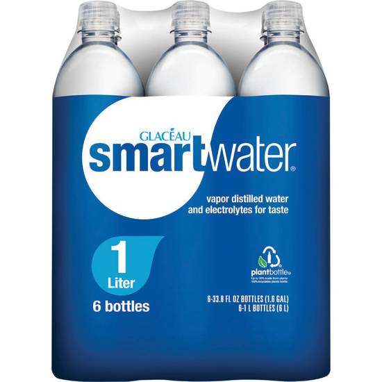 Order Smartwater Vapor Distilled Premium Water Bottles, 33.8 OZ Bottles, 6 PK food online from Cvs store, LINCOLN on bringmethat.com
