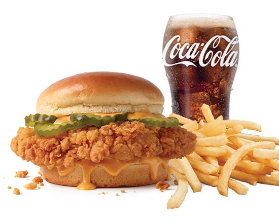 Order Large Cluck Sandwich Combo  food online from Jack In The Box store, Castaic on bringmethat.com