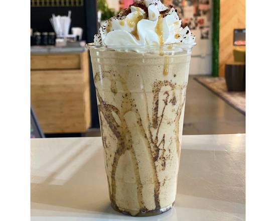Order Caramel Mocha Shake (16 oz) food online from Dwntwn Social store, Tampa on bringmethat.com