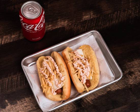 Order 2 Mini Hot Dogs +soda food online from Parriyas Restaurant store, West New York on bringmethat.com