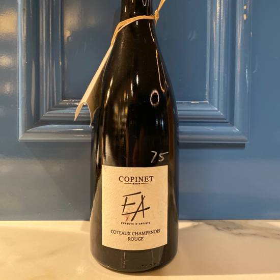 Order (NO BUBBLES), NV Copinet "Coteaux Champenois " Rouge Still Champagne (Pinot Noir) - Champagne, Fr... food online from Resolute Wine Shop store, San Francisco on bringmethat.com