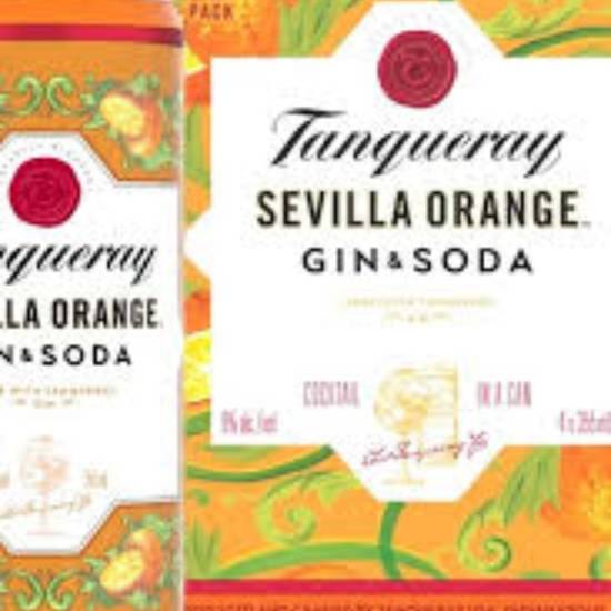 Order Tanqueray SEVILLA ORANGE GIN & SODA food online from The Village Store store, San Diego on bringmethat.com