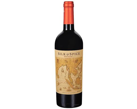 Order Silk & Spice Red Blend Wine, 750ML (13% ABV) food online from Golden Ox Liquors store, Saint Augustine on bringmethat.com