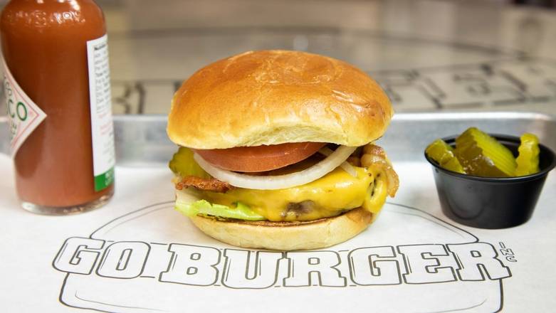 Order Single Burger food online from Go Burger store, Ridge on bringmethat.com