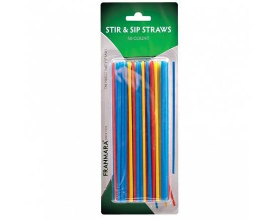 Order STIR AND SIP STRAWS 50 COUNT food online from Princess Liquors store, Port Saint Lucie on bringmethat.com