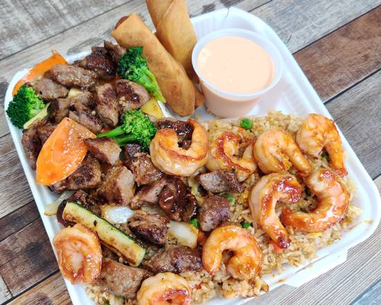 Order Steak and Shrimp Combo food online from Sakura Grill store, El Monte on bringmethat.com